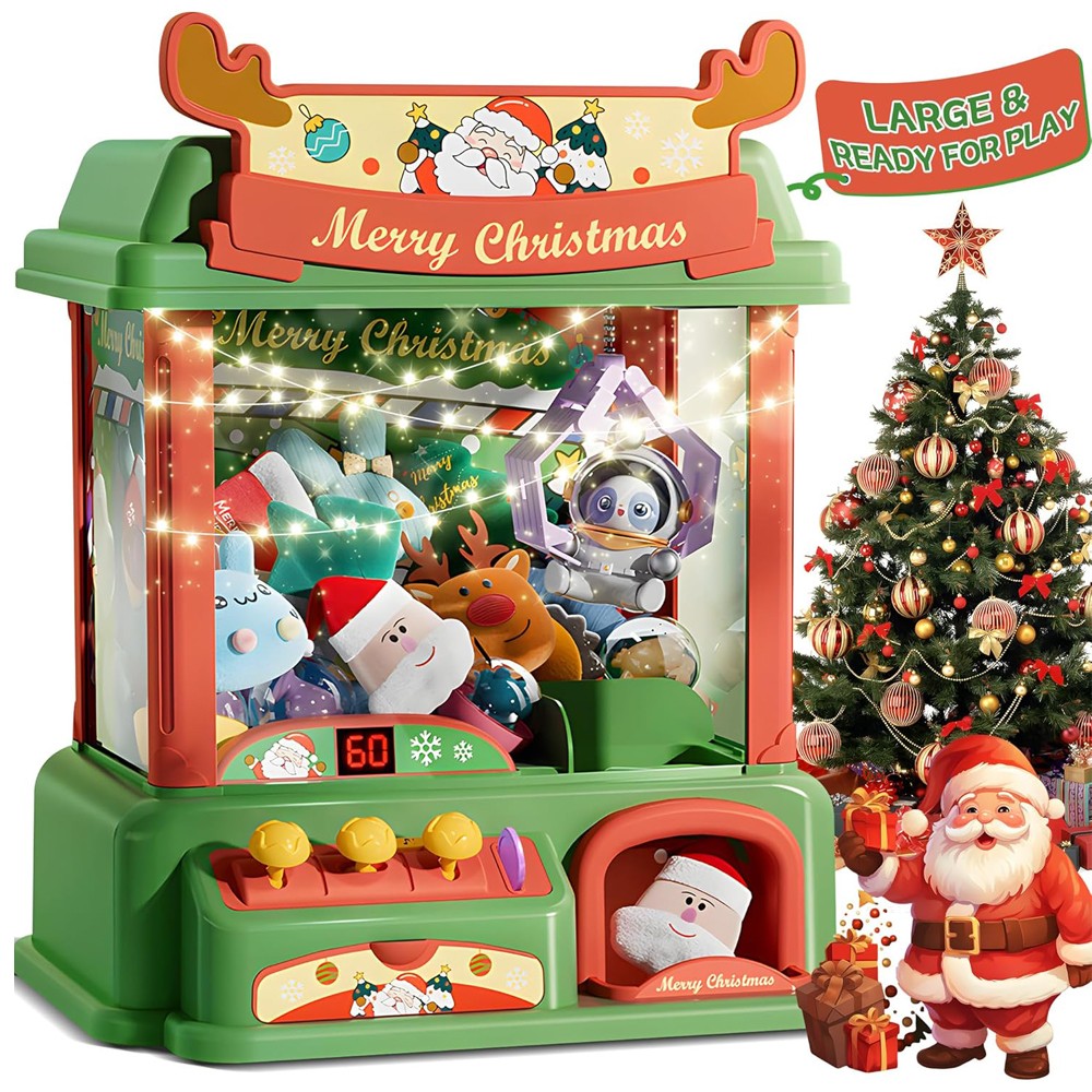 Mesin cakar Natal untuk anak-a - Arcade Toy Claw Vending Machine ulasan dan harga