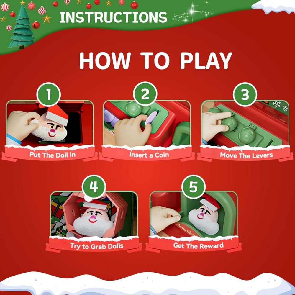 Mesin cakar Natal untuk anak-a - Arcade Toy Claw Vending Machine ulasan dan harga