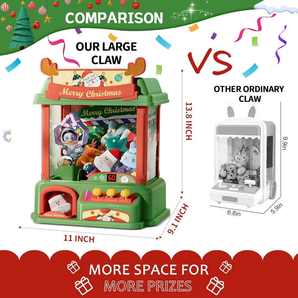 Mesin cakar Natal untuk anak-a - Arcade Toy Claw Vending Machine ulasan dan harga