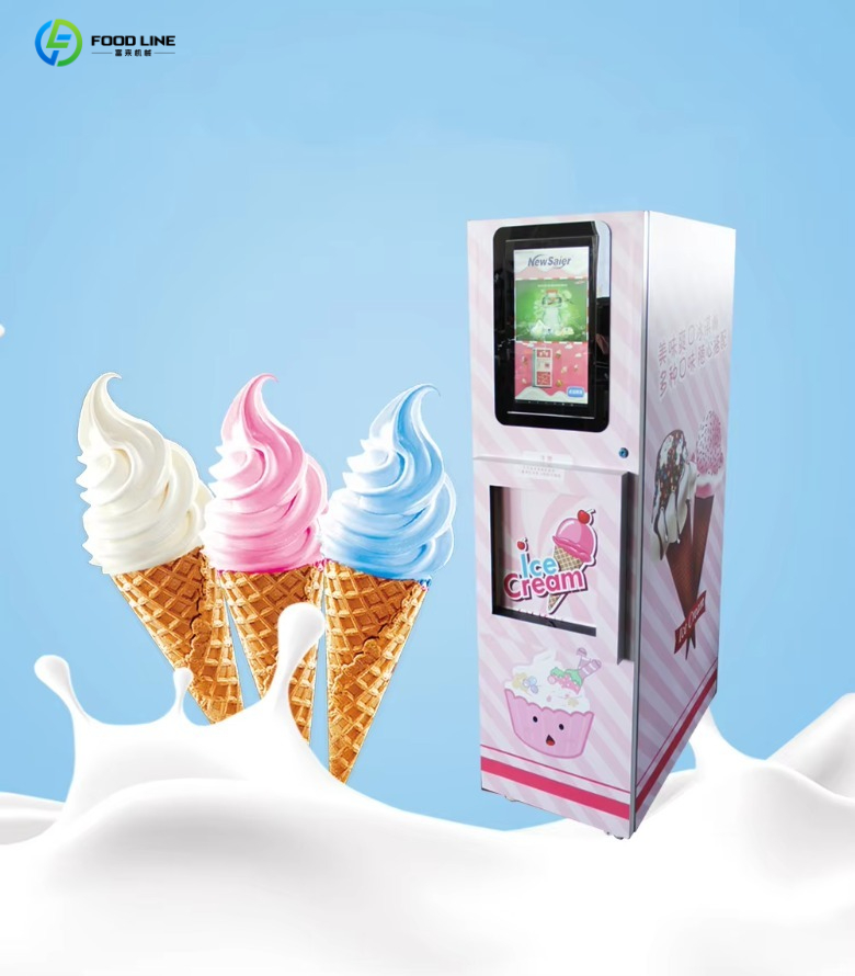 Mesin penjual es krim cone oto - Commercial Vending Machine ulasan dan harga