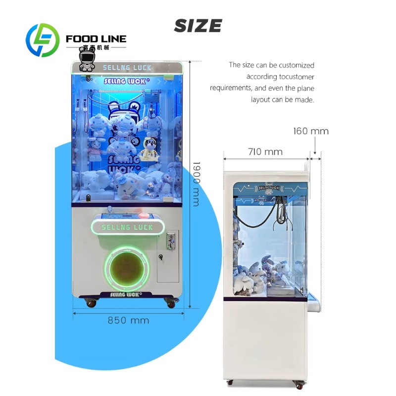 Mesin Cakar Logam Koin Kustom, - Arcade Toy Claw Vending Machine ulasan dan harga